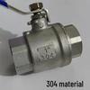 304 Stainless Steel High Temp Resistant DN15 Boiler Steam Full Bore High Flow Ball Valve
