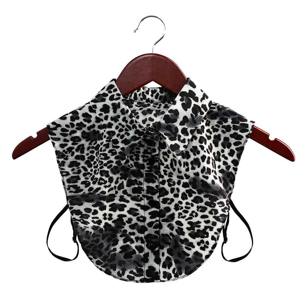 Revers Leopardenmuster Klassische Cowboy Kleidung Accessoires Bluse Falscher Kragen Hemd Fake Kragen Baumwolle