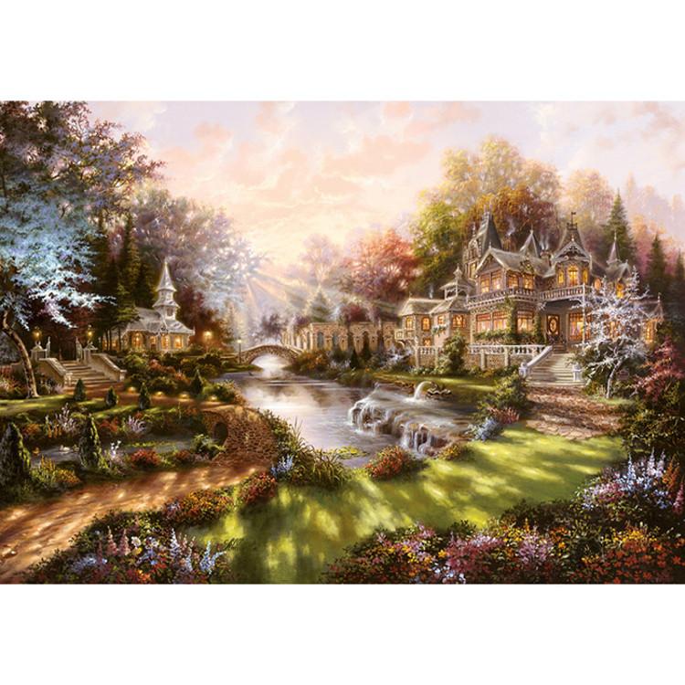 Puzzle de 500 de piese - lumina soarelui de dimineață, puzzle coreean popular
