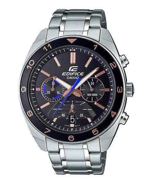 Casio Men s Stainless Steel 100M Water Resistant Analog Quartz Watch EFV-590D-1AV чёрный