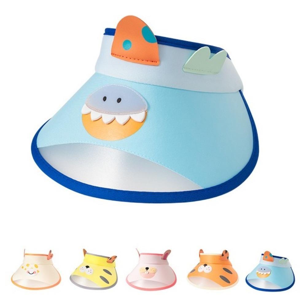 

Breathable Infant Fisherman Hat Foldable Toddler Panama Hat Cartoon Print Hat For Boys Girls бежевий