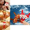 Lovely Santa Ring Plush Toy With Cute Reindeer Design Ideal For Christmas Presents