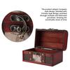 Vintage Wood Box Jewelry Storage Case   Treasure Chest  (Stamp)