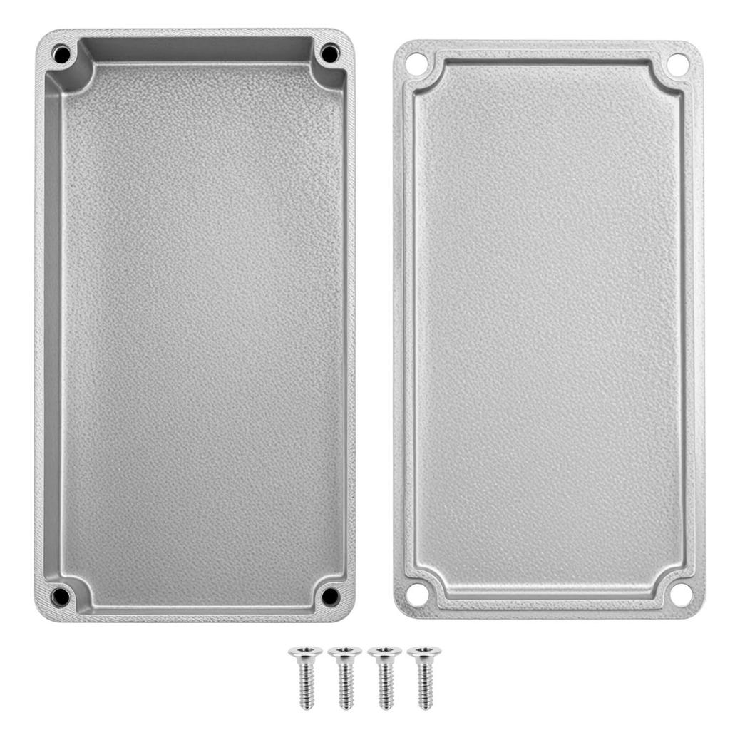 Miwayer 3Pcs 125B Aluminum Guitar Effect Pedal Enclosure Metal/ DIY Effects Box Enclosure 122x66x39.5mm/with Screws