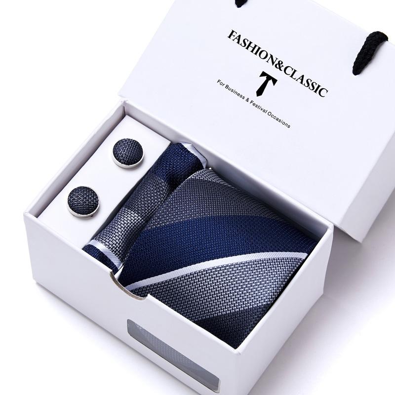 Men'S Tie Set Gift Box 5-Piece Set Group Tie Business Dress Wedding Tie