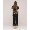 SON JUNG WAN Butterfly Print Shirring Blouse Zdr6262081
