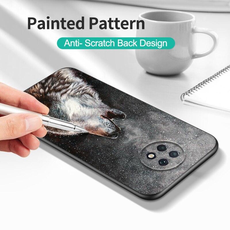 Etui na Xiaomi Redmi Note 9T 6,53 cala Dla Redmi Note 9 T Note9T bumper Etui Funda czarne etui tpu lew wilk tygrys smok