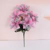 Cross-border Christmas 5-Fork Velvet Artificial Flower Bouquet - Green Plant Bonsai Christmas Decoration