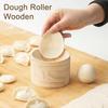Dumpling Maker Manual Wooden Dough Press with Ergonomic Handle Non-Stick Kitchen Dumpling Tool for Easy Dough Shaping Quick Pancake And Pastry Prep