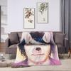 Super Warm Blanket Children Decorative Kawaii Gerard Throw Blanket My Chemical Romance Flannel Bedspread For Couch Bed Bed Cover