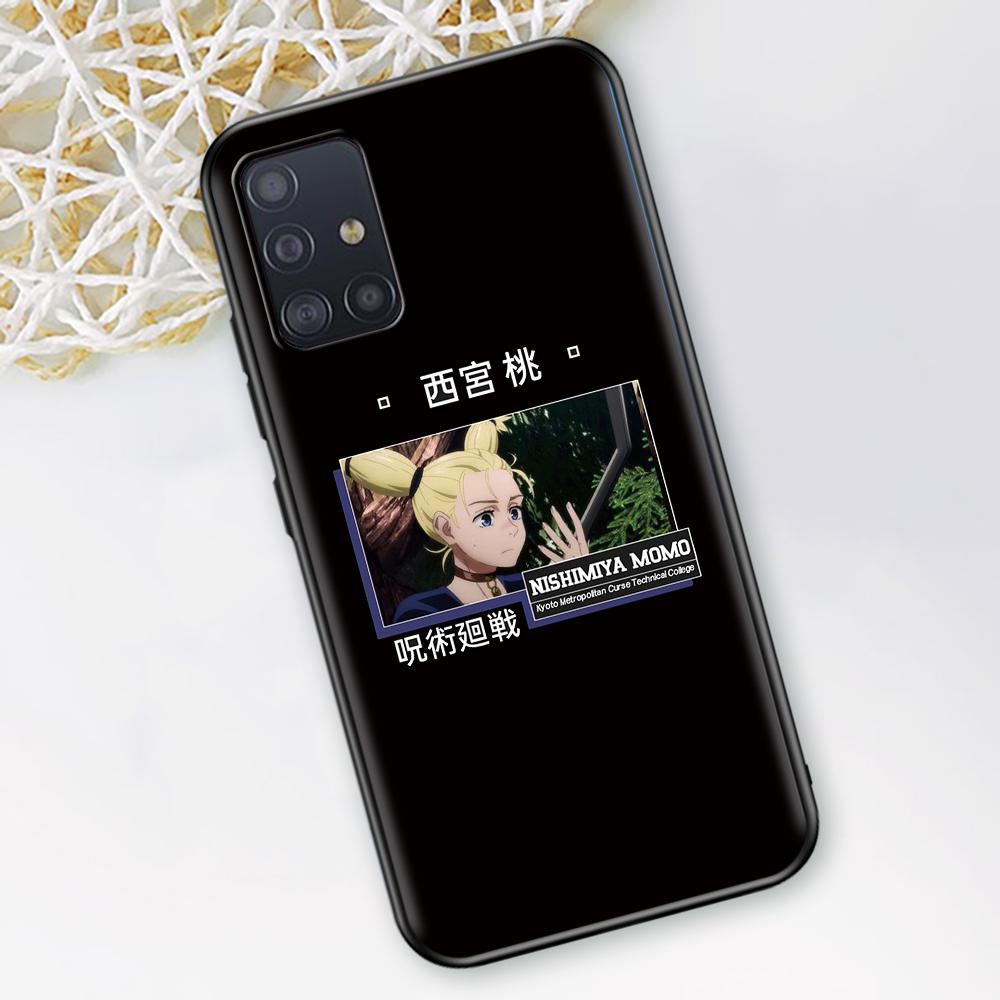 Husa Jujutsu Kaisen Gojo Satoru pentru Samsung Galaxy A51 A12 A21s A71 A52 A31 A32 A02s A72 A11 A41 A22 A01 A42 Husa moale neagra