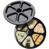 Fuji Pax Tipo Onigiri Facile Conveniente Stampo Omusubi 6 Fori Maker Fatto Giappone Master Palla di Riso Onigirazu Pressa Stampo Resistente al Calore Freddo Alto MAX Nero