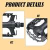 2x Bicycle Pedals Accessory Replace Parts Supplies High Performance Ultralight Non Slip Easy