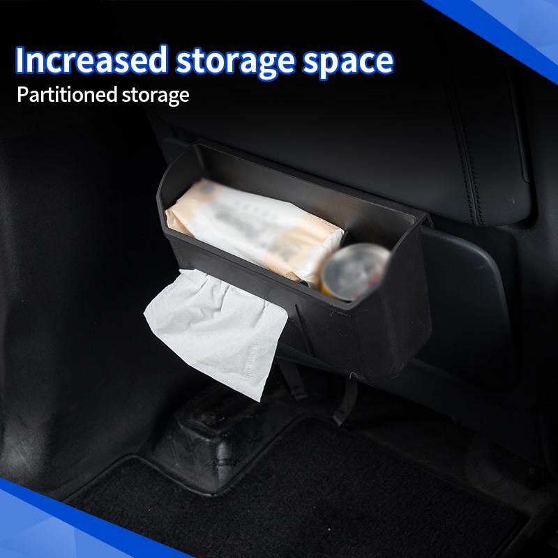 For BYD Leopard 8 Denza B8 2025+ Rear Seat Back Storage Box Tissue Box Storage Box Rear Seat Trash Can Cup Holder Accessories