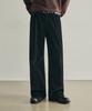 ROTEMBER Soft Wash Corduroy Semi-Wide Pants [Black]