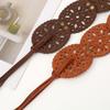 Hollow-out Design Waist Belt Ethnic Style Bohemian Belt Elegant Suede Belt  for Women