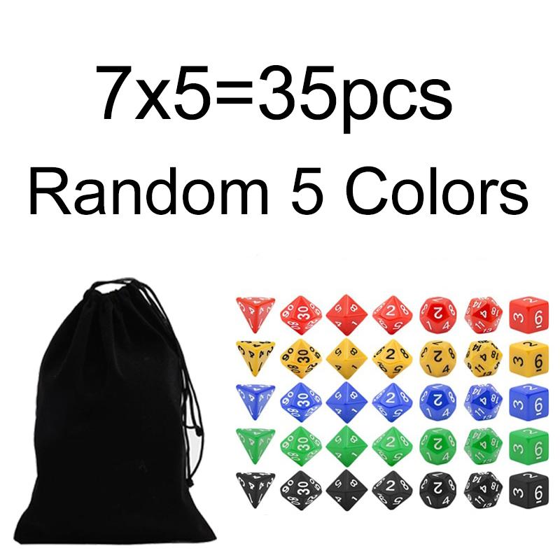 DND Dice Sets 7 Polyhedral Dices with a Drawstring Bag Great for Dungeons and Dragons Role Playing Table Game