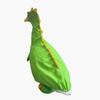 Porch Goose Costume Dinosaur Lawn Goose Outfit Dinosaur Design Clothes for Plastic Cement Goose Statue Lawn Art Garden Decoration