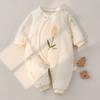 Baby Boy Girl Winter Thick Cotton Hanbok With Slipon Closure For Newborns