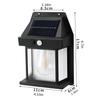 Frio Solar Powered Motion-Sensor Wall Lamp Dual-Brightness Setting 3500K Warm White IP65 Rated CE Certified for Garden Fence
