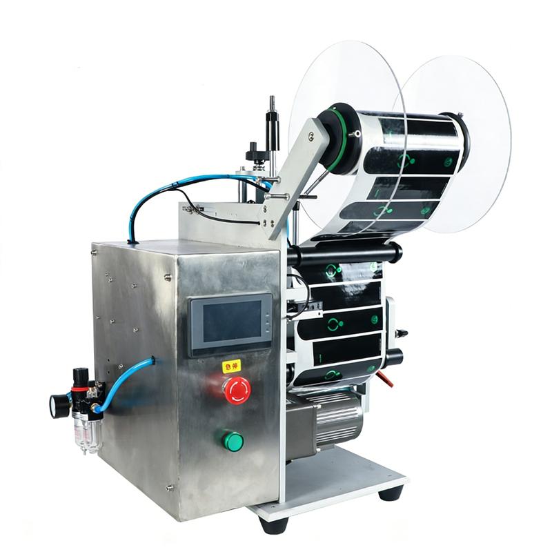 ZONESUN ZS-TB100SW Semi Automatic Packing Laebls Machine Medicine Applicator Desktop Sticker Round Bottle Labeling Machine