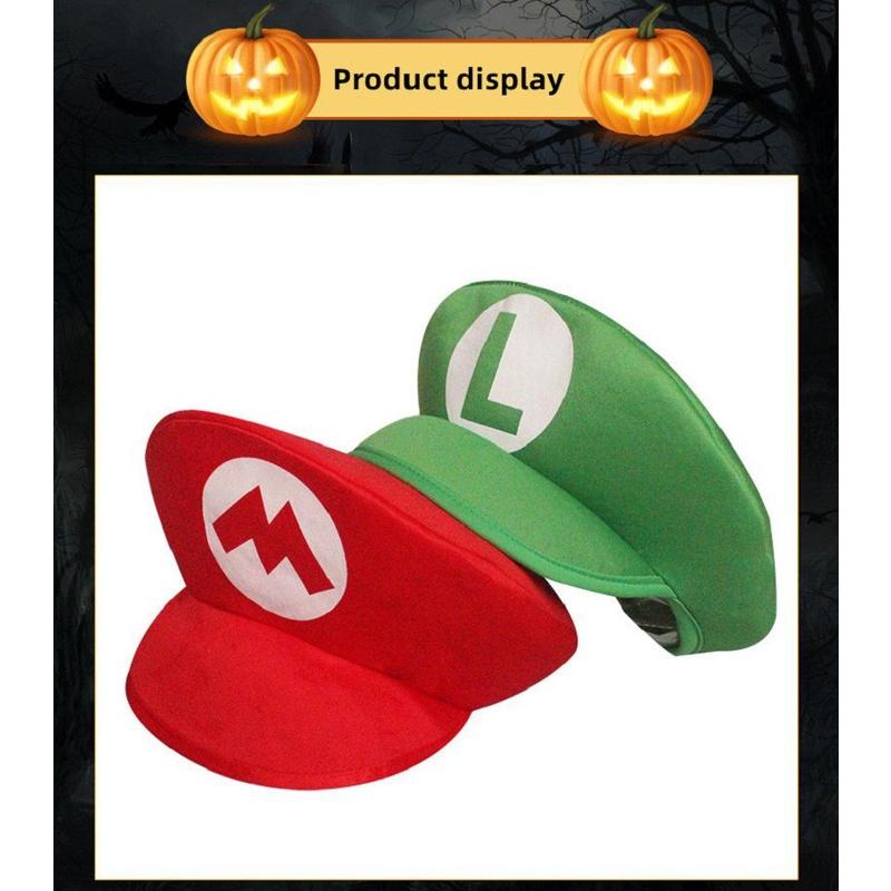Bros Mario Super Nova Animação Cosplay Adereço Chapéu Luigi Bros Chapéu Cúpula Boné de Beisebol