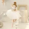 Cute Ballet Girl Doll Christmas Tree Hanging Angel Pendant Lifelike Artificial Christmas Tree Decor Sequins Xmas Hanging Pendant