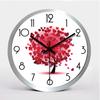 Metal Stainless Steel Silent Wall Clock Creative Fashion Living Room Aluminum Wall Clock Clock
