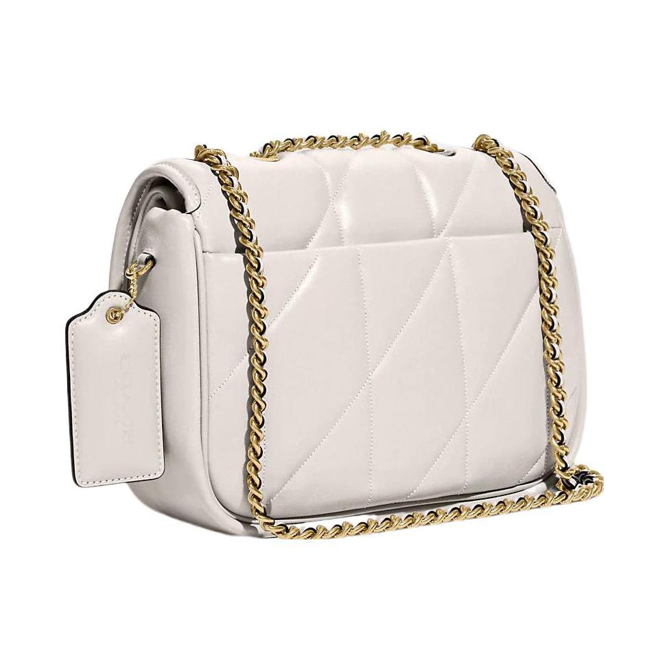 New COACH Pillow Nappa Leather Small Square Bag Crossbody Bag Shoulder Bag Women's White C8560-B4HA