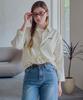 SLOWLOLLI Pinstripe Long Back Shirt_2 Colors
