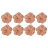 8pcs Essential Oil Car Diffuser Plum Flower Shape Simple Compact Rosewood Material Aroma Diffuser