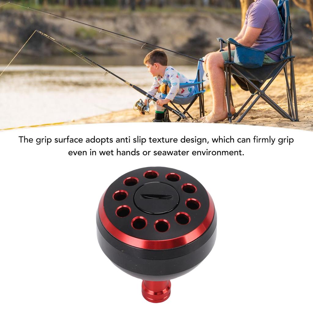 Baitcasting Reel Handle Knob Sturdy Lightweight Aluminium Alloy 38mm Power Knob Rustproof Anti Slip Quick Install for Repair