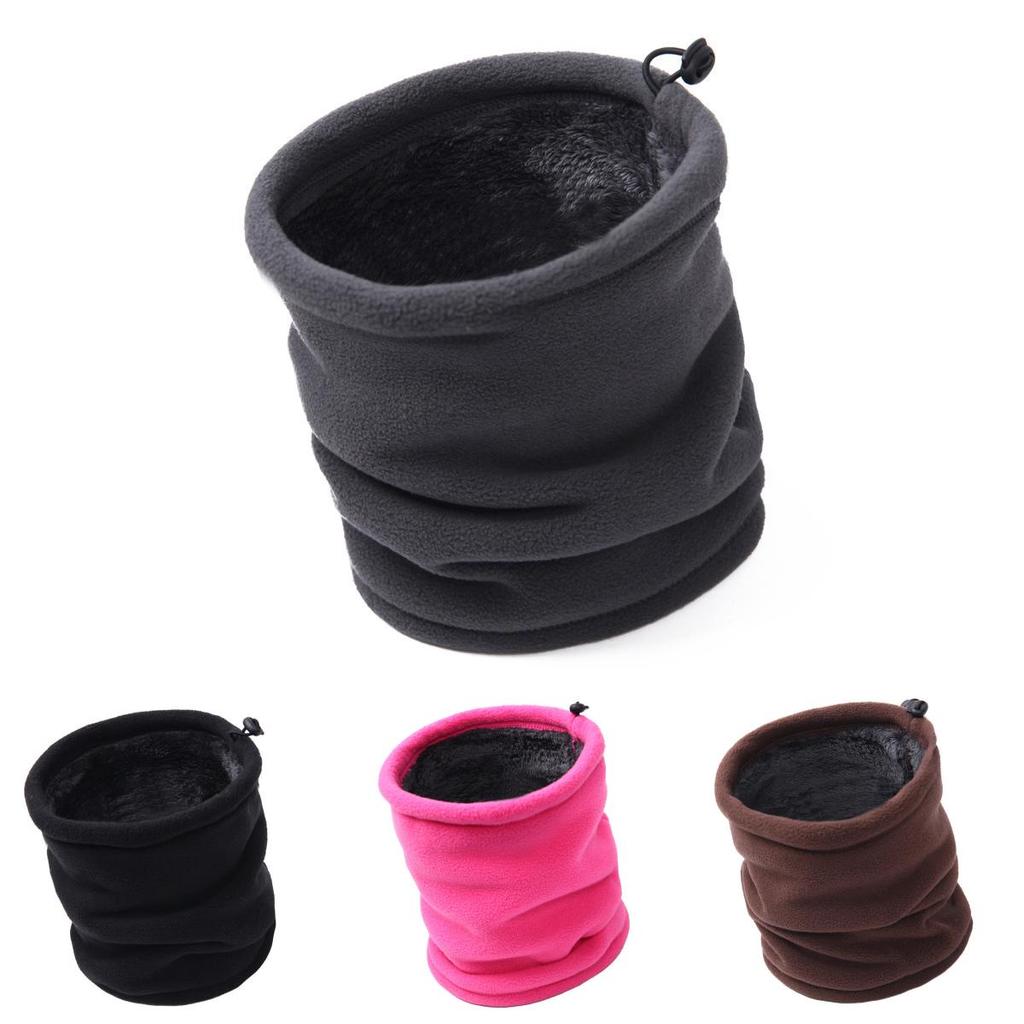 Gemütlicher Herren Damen Fleece Nackenwärmer Snood Schal Mütze Unisex Thermische Skibekleidung