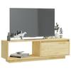 VidaXL Meuble TV 110x30x33,5 cm Bois de pin massif