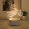 USB 3D Motorrad Experte Kreatives Nachtlicht, Heimdekoration Wohnzimmer Schlafzimmer Dekoration Licht, Geburtstags-Feiertagsgeschenk
