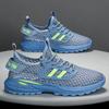 Fashion Summer Breathable Large Mesh Sports Shoes with Lace Up and Lightweight Perforated Shoes for Outdoor Fashion and Leisure