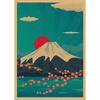 Retro Japan Reiseplakat: Sushi-Restaurant und Izakaya-Szenerie
