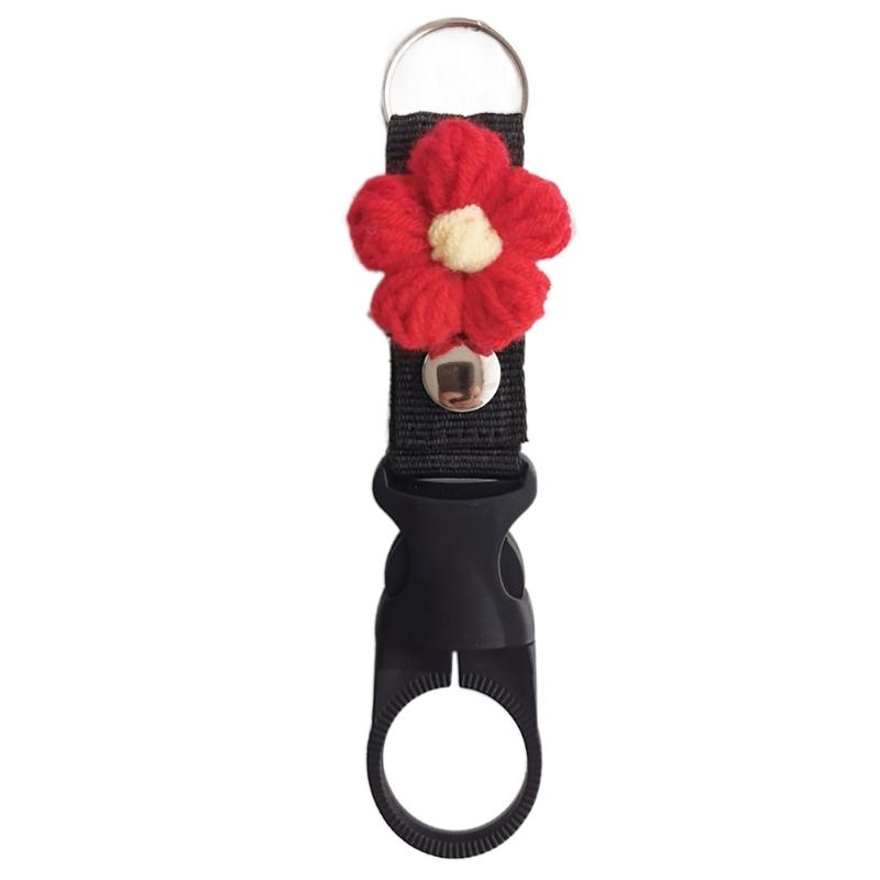 Water Bottle Buckle Clip Carabiner Embroidery Bottle Holder Belt Water Bottle Hook for Travel Hiking Water Bottle Clip
