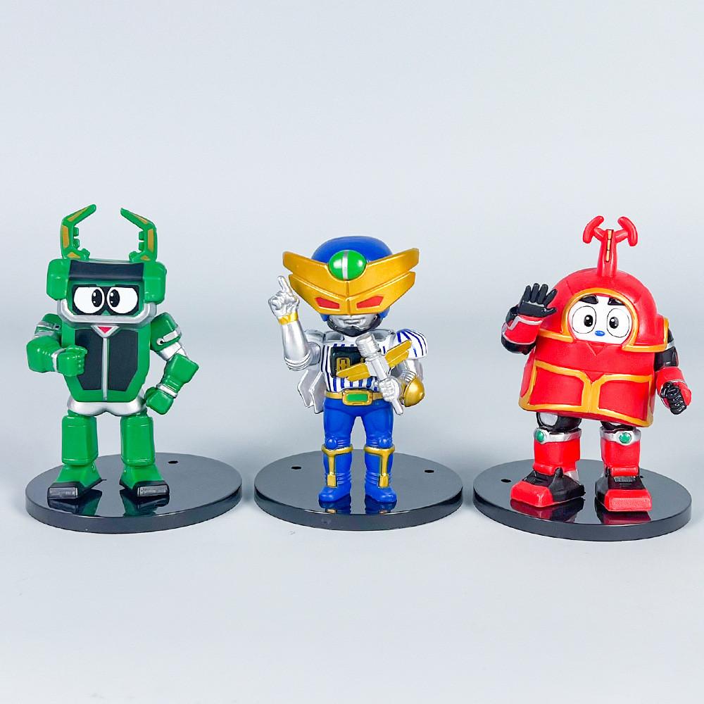 Kumonga Kabutack Keros Cartoon Animated Character Model Ornament Set Desk Decor