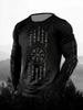 Fashion Skull Pattern 3D Printed Men's T-Shirt Casual Outdoors Long Sleeve T-Shirt Unisex Autumn Unisex T-Shirt Men's Clothing