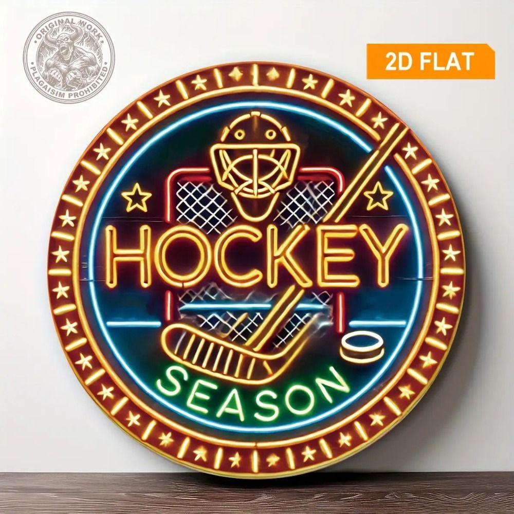 Metal Poster Wall Art Retro Hockey Sign Home Garage Decor
