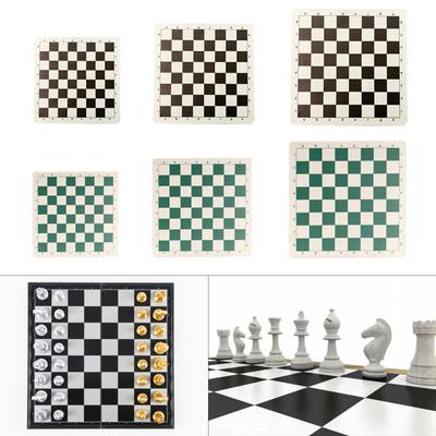 Lightweight Leather Tournament Chess Board Portable Rollable Soft Chessboard Non Slip Travel Chess Board Mat Universal