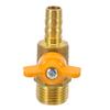 Copper Thick Gas Ball Valve Heavy Duty Brass Shut-Off Valve Male Thread Butterfly Handle for Natural Gas Fire Pit Burner Stove