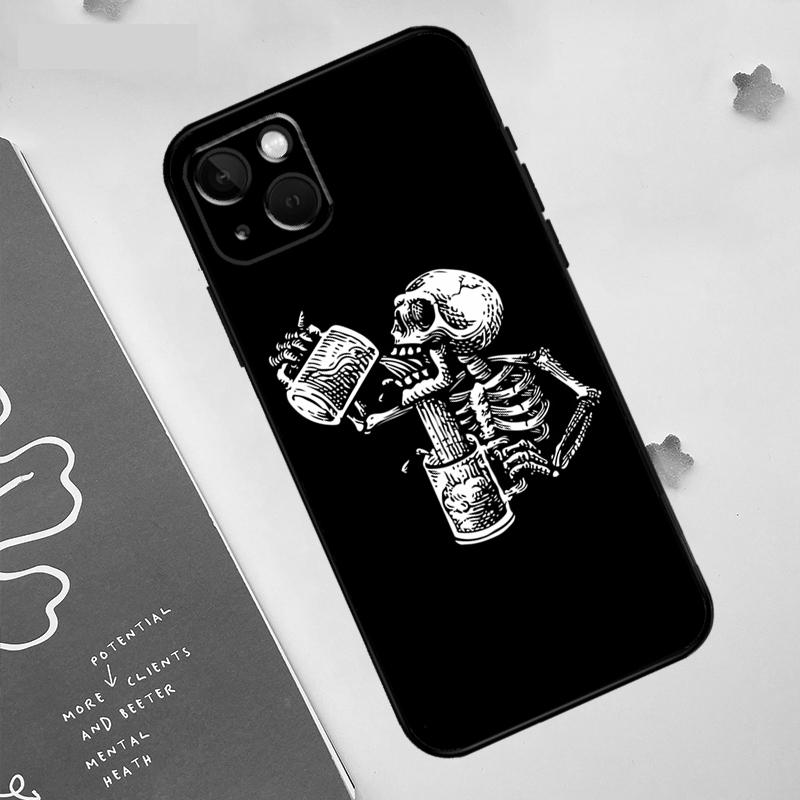 Beer Cup Case For Apple iPhone 16 15 14 12 11 13 Pro Max Mini XR 15 16 Plus 16e Protective Cover