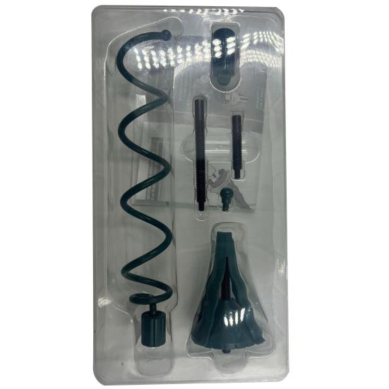 Christmas Tree Topper Holder Universal Twist-on Tree Topper Stabilizer Plastic Green Support Rod with Adjustable Attachments