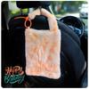 Creative Hanging Plush Car Tissue Box - Pull-Out Design for In-Car Use