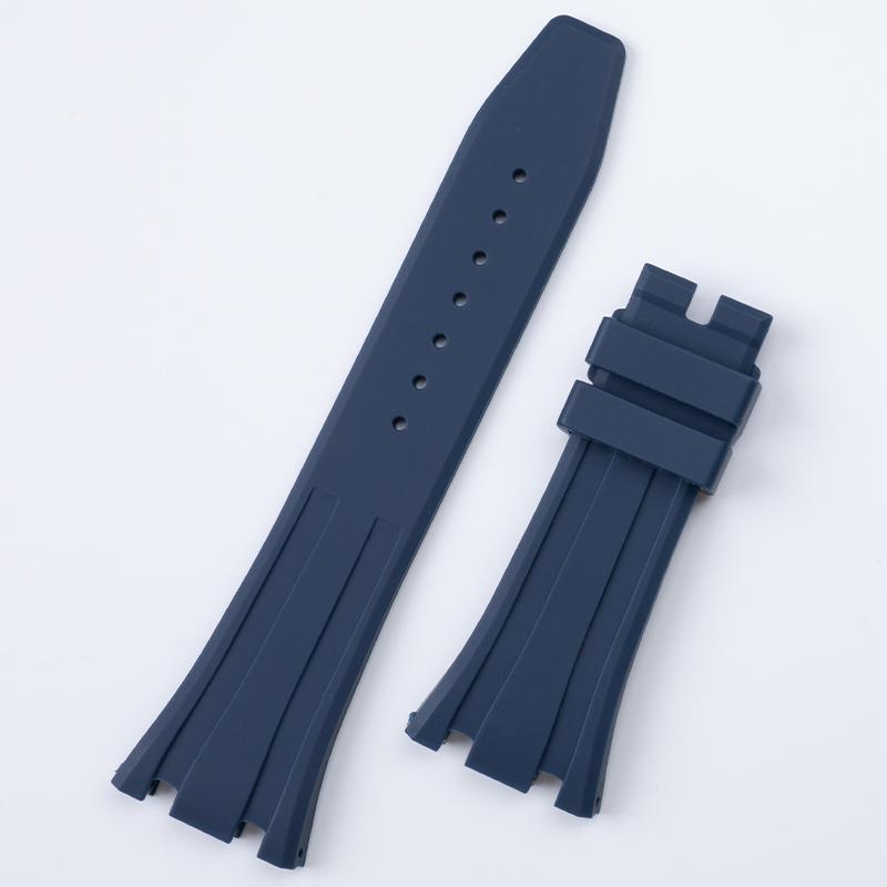Soft Rubber Quality 26mm Width Watchband For 41mm Dail AP Strap For Audemars Belt Piguet Watch Band 15400/15500 Fold Buckle