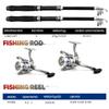 1.8m Dual-Use Double Telescopic Fishing Rod Combo Set EVA Handle Sea Freshwater Cross-Border Fishing Gear