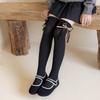 New Kids Girls Bow Long Socks Spring Autumn Cotton Over The Knee High Socks Cute Baby Lolita Stockings