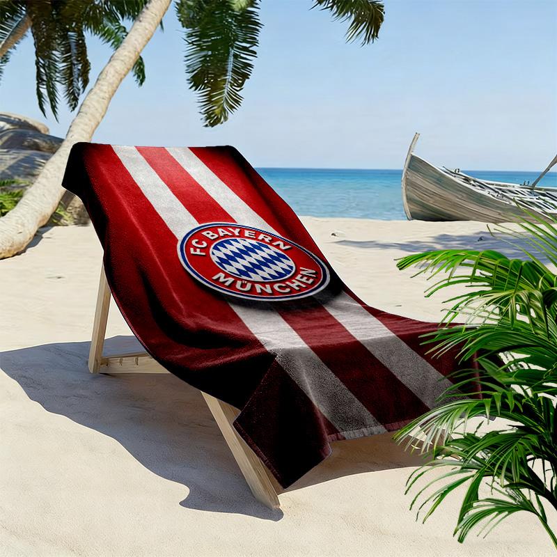 Bayern Monaco Glory telo da spiaggia Telo da spiaggia per foto vacanza Campeggio all'aperto Asciugamano per piscina all'aperto Asciugamano da bagno ad asciugatura rapida nuotare nuotare
